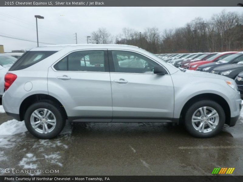 Silver Ice Metallic / Jet Black 2015 Chevrolet Equinox LS