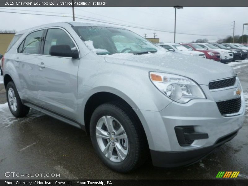 Silver Ice Metallic / Jet Black 2015 Chevrolet Equinox LS