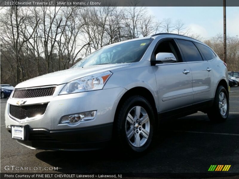 Silver Ice Metallic / Ebony 2012 Chevrolet Traverse LT