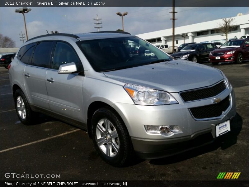 Silver Ice Metallic / Ebony 2012 Chevrolet Traverse LT