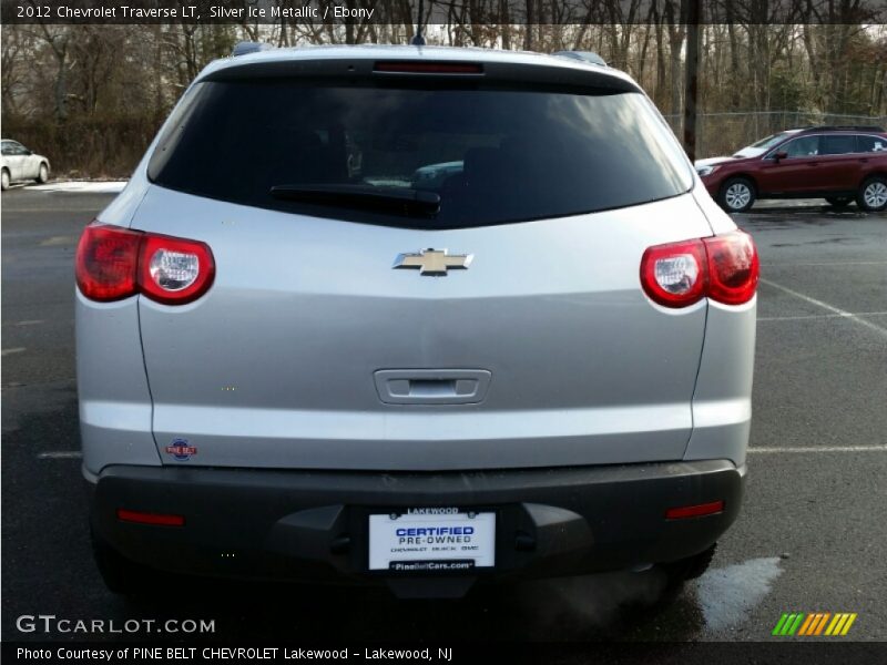 Silver Ice Metallic / Ebony 2012 Chevrolet Traverse LT