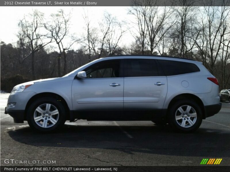 Silver Ice Metallic / Ebony 2012 Chevrolet Traverse LT
