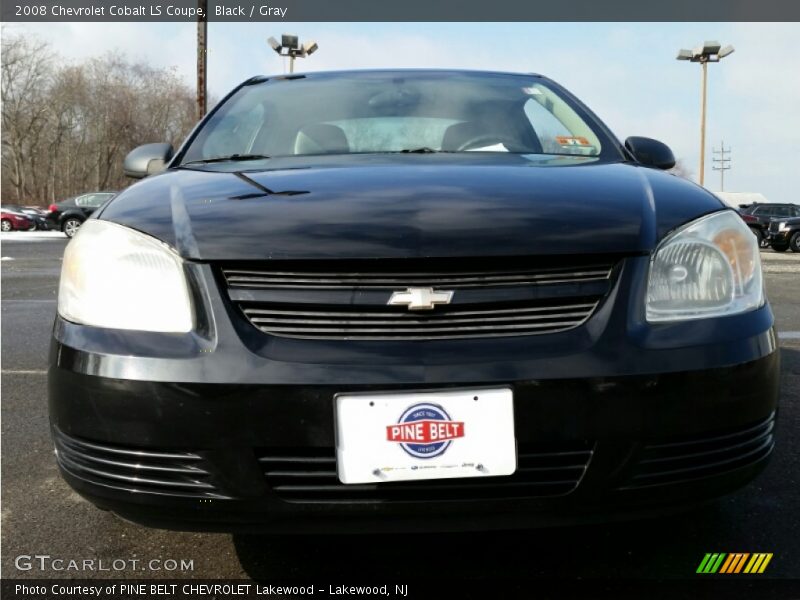 Black / Gray 2008 Chevrolet Cobalt LS Coupe