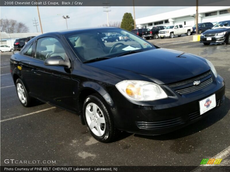 Black / Gray 2008 Chevrolet Cobalt LS Coupe