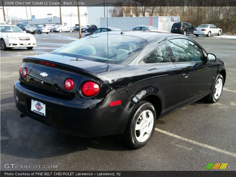 Black / Gray 2008 Chevrolet Cobalt LS Coupe