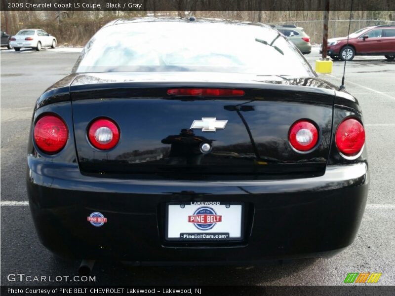 Black / Gray 2008 Chevrolet Cobalt LS Coupe