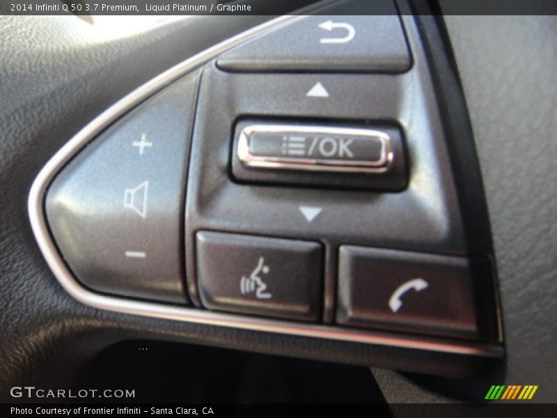 Liquid Platinum / Graphite 2014 Infiniti Q 50 3.7 Premium