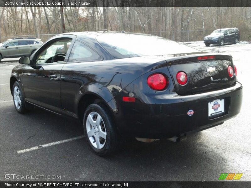 Black / Gray 2008 Chevrolet Cobalt LS Coupe