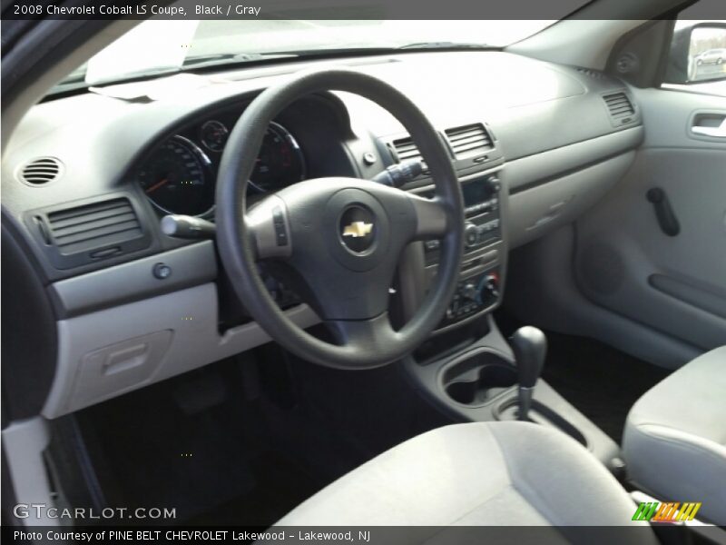 Black / Gray 2008 Chevrolet Cobalt LS Coupe