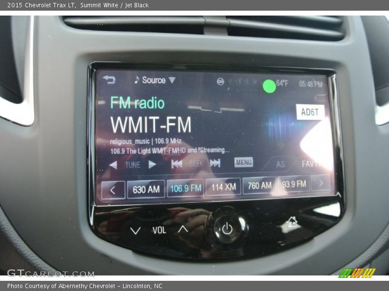 Summit White / Jet Black 2015 Chevrolet Trax LT