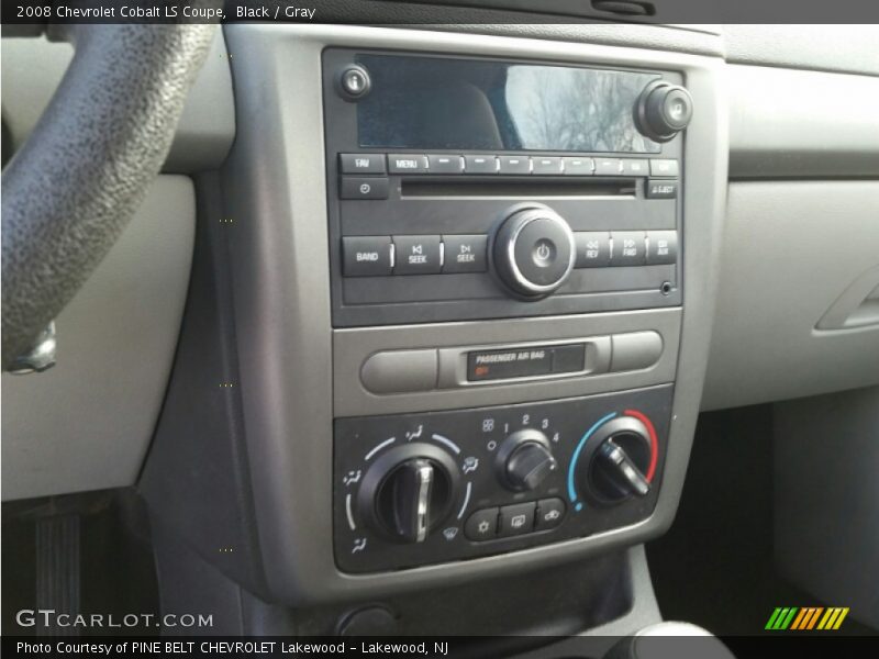 Black / Gray 2008 Chevrolet Cobalt LS Coupe