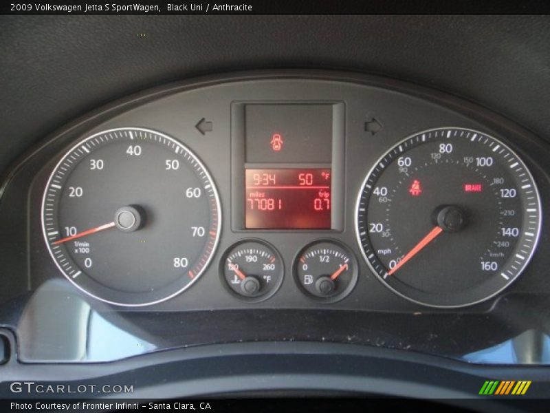 Black Uni / Anthracite 2009 Volkswagen Jetta S SportWagen