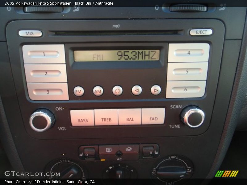 Black Uni / Anthracite 2009 Volkswagen Jetta S SportWagen