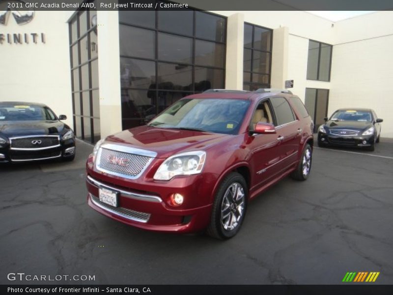 Red Jewel Tintcoat / Cashmere 2011 GMC Acadia Denali AWD