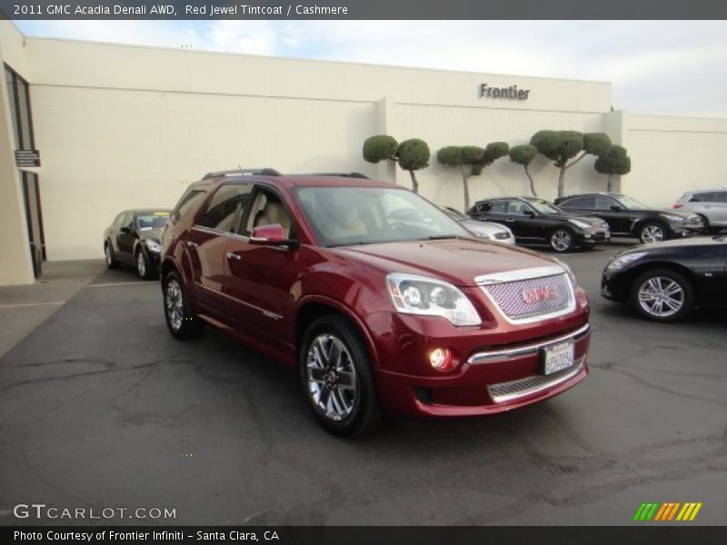 Red Jewel Tintcoat / Cashmere 2011 GMC Acadia Denali AWD