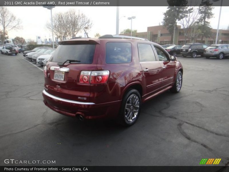 Red Jewel Tintcoat / Cashmere 2011 GMC Acadia Denali AWD
