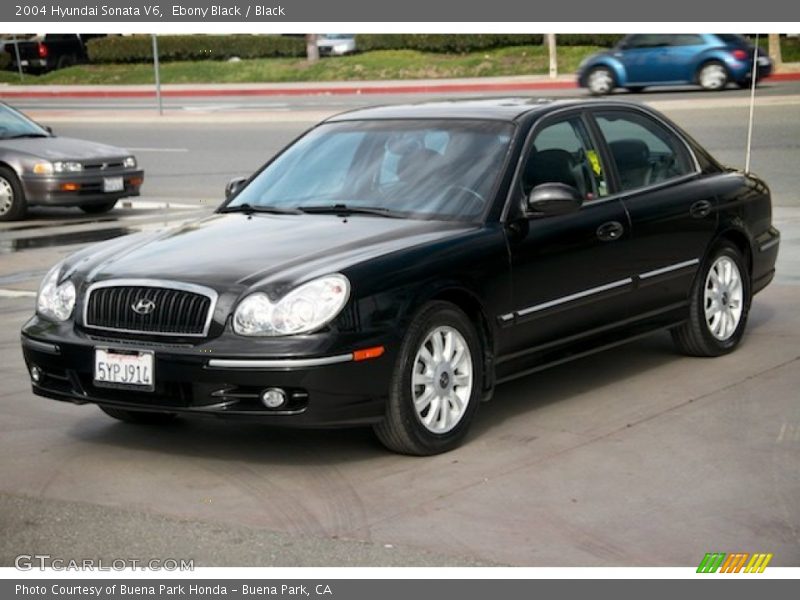 Ebony Black / Black 2004 Hyundai Sonata V6