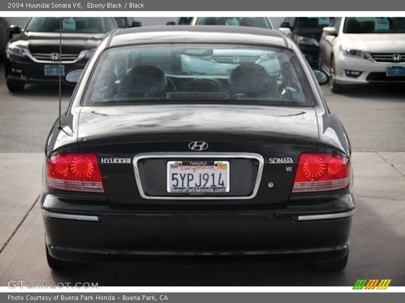 Ebony Black / Black 2004 Hyundai Sonata V6