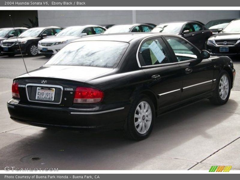 Ebony Black / Black 2004 Hyundai Sonata V6