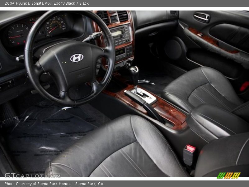 Ebony Black / Black 2004 Hyundai Sonata V6