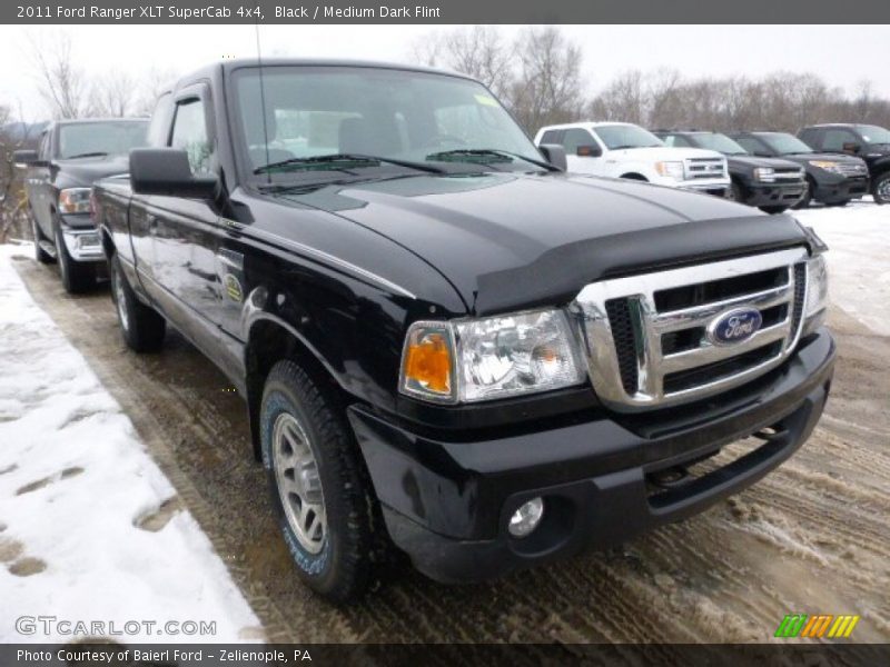 Black / Medium Dark Flint 2011 Ford Ranger XLT SuperCab 4x4