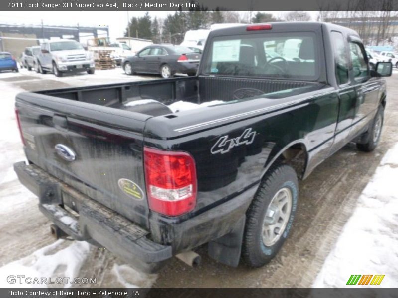 Black / Medium Dark Flint 2011 Ford Ranger XLT SuperCab 4x4