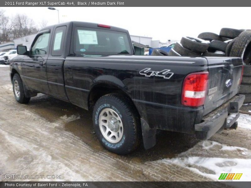 Black / Medium Dark Flint 2011 Ford Ranger XLT SuperCab 4x4
