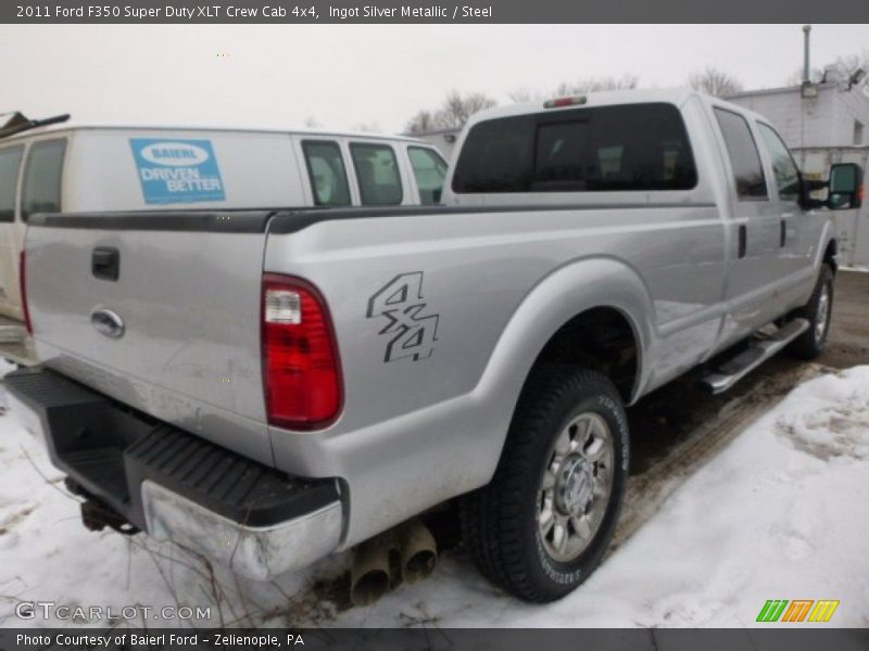 Ingot Silver Metallic / Steel 2011 Ford F350 Super Duty XLT Crew Cab 4x4