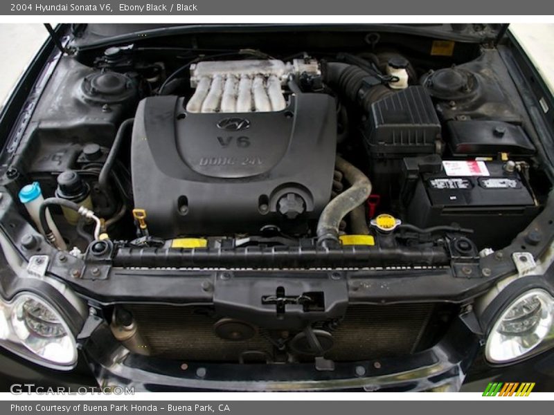 Ebony Black / Black 2004 Hyundai Sonata V6