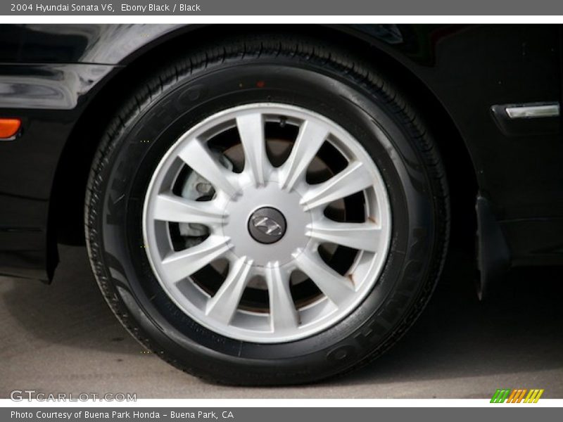 Ebony Black / Black 2004 Hyundai Sonata V6