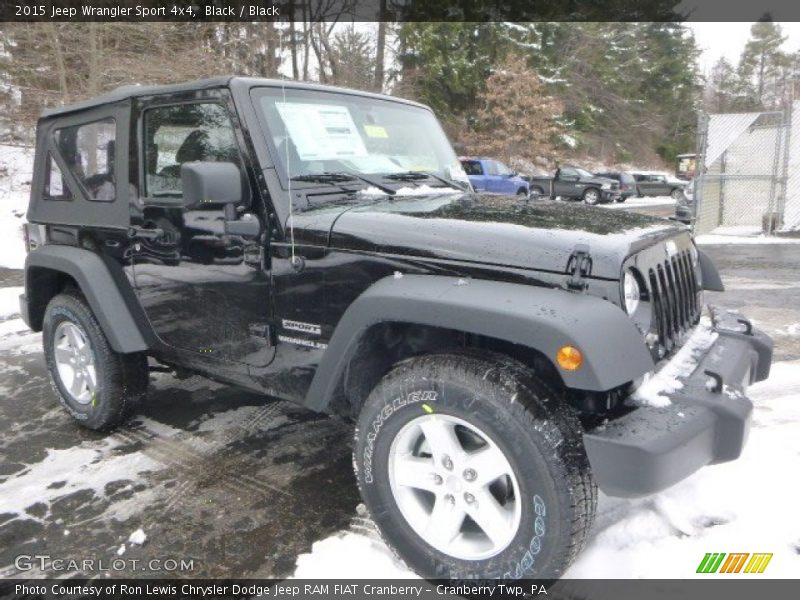 Black / Black 2015 Jeep Wrangler Sport 4x4