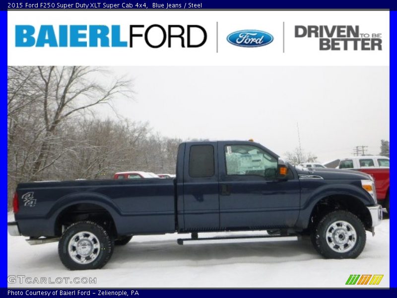 Blue Jeans / Steel 2015 Ford F250 Super Duty XLT Super Cab 4x4