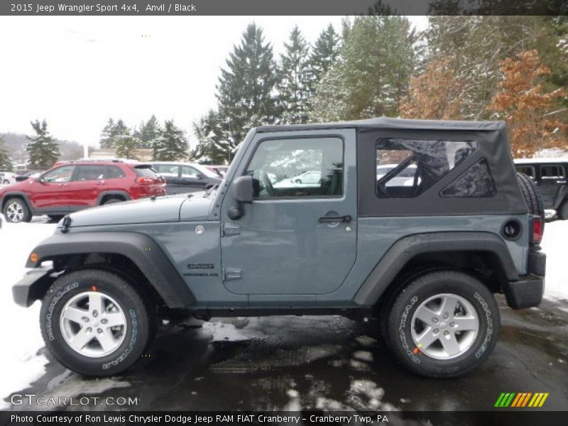 Anvil / Black 2015 Jeep Wrangler Sport 4x4