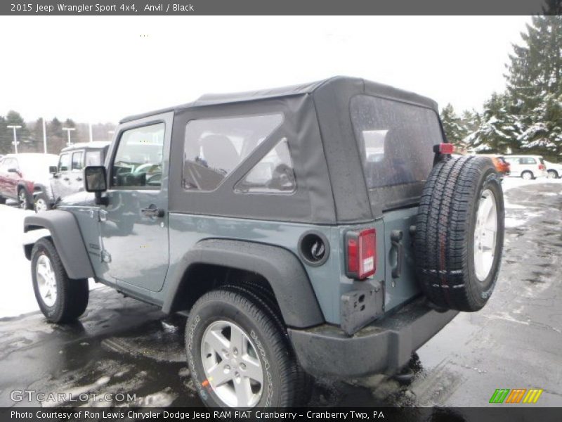 Anvil / Black 2015 Jeep Wrangler Sport 4x4