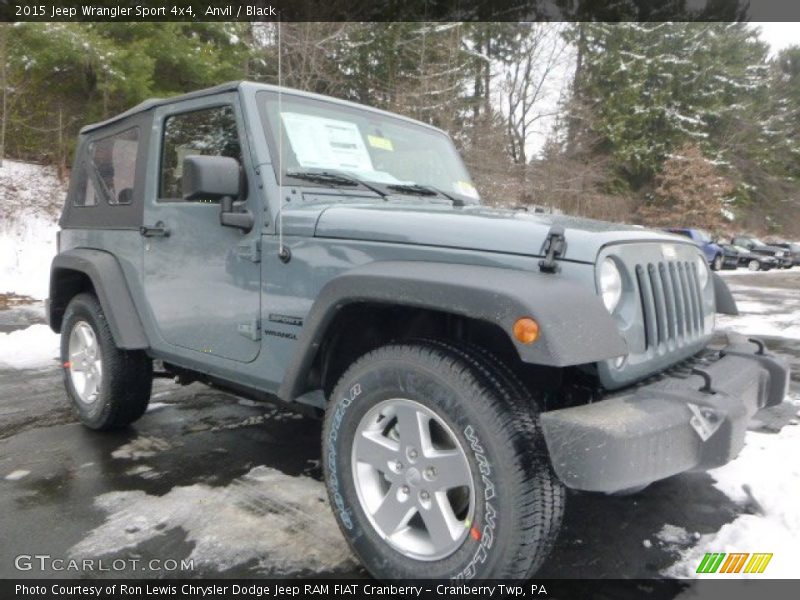 Anvil / Black 2015 Jeep Wrangler Sport 4x4
