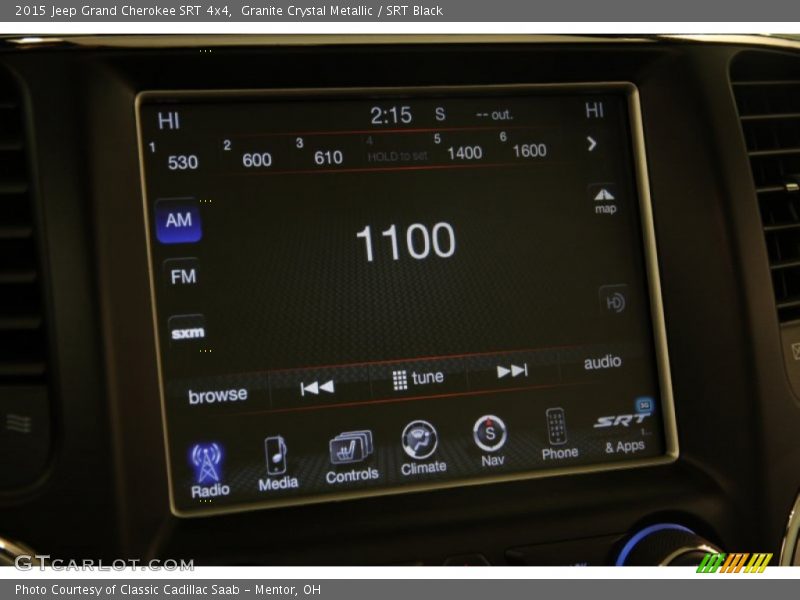 Controls of 2015 Grand Cherokee SRT 4x4