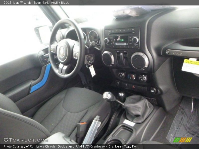 Anvil / Black 2015 Jeep Wrangler Sport 4x4