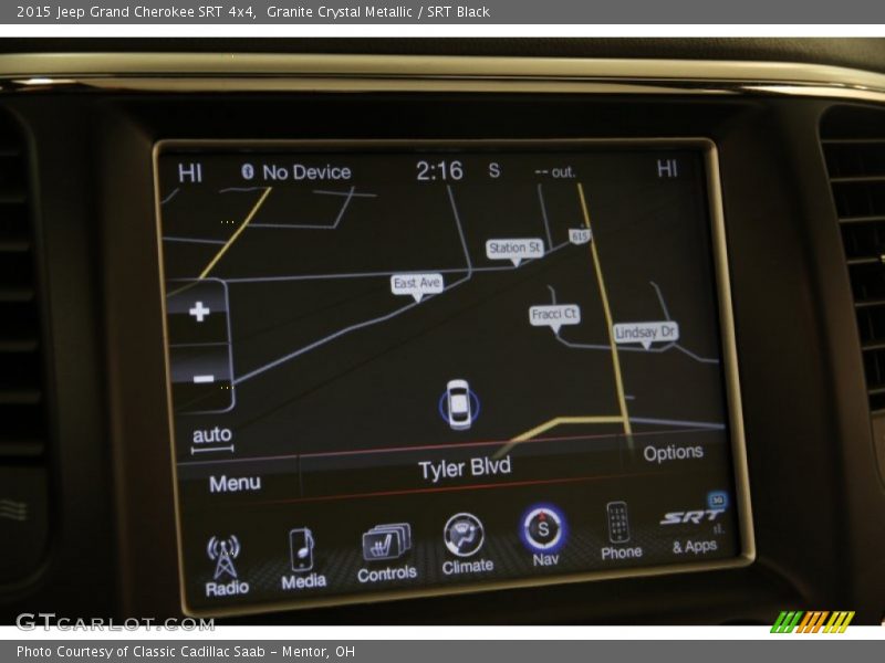 Controls of 2015 Grand Cherokee SRT 4x4