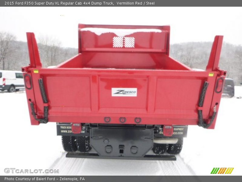 Vermillion Red / Steel 2015 Ford F350 Super Duty XL Regular Cab 4x4 Dump Truck