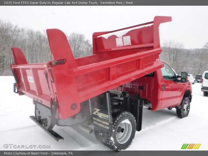Vermillion Red / Steel 2015 Ford F350 Super Duty XL Regular Cab 4x4 Dump Truck
