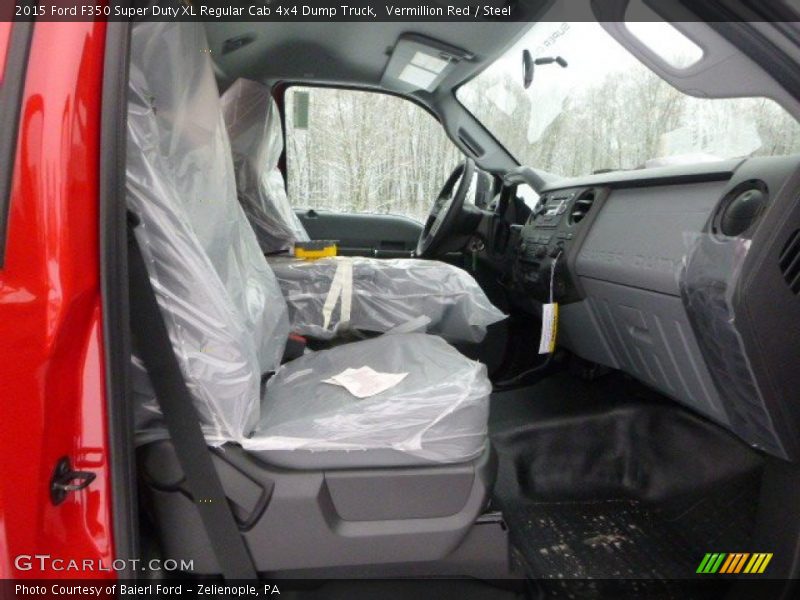 Vermillion Red / Steel 2015 Ford F350 Super Duty XL Regular Cab 4x4 Dump Truck