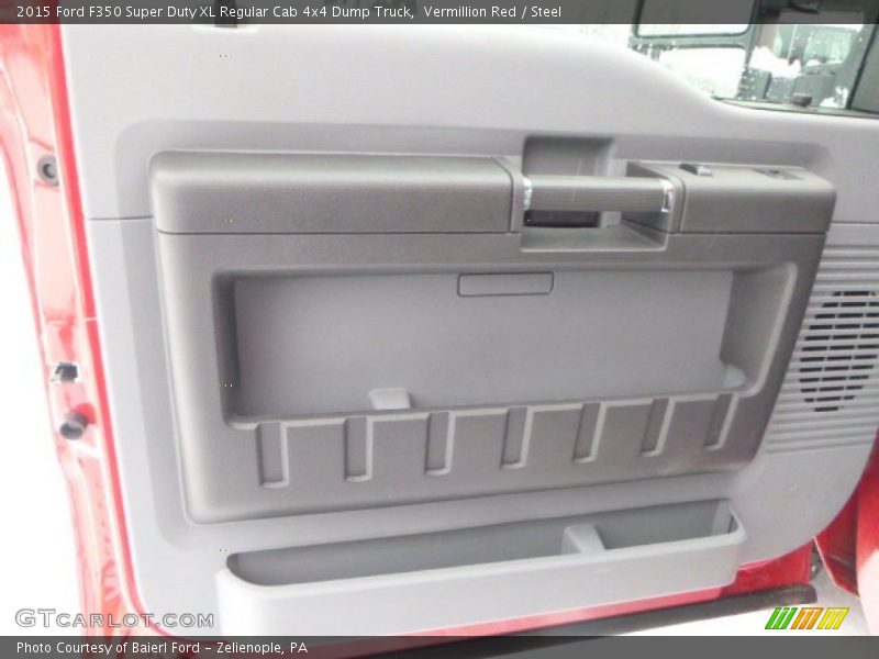 Vermillion Red / Steel 2015 Ford F350 Super Duty XL Regular Cab 4x4 Dump Truck
