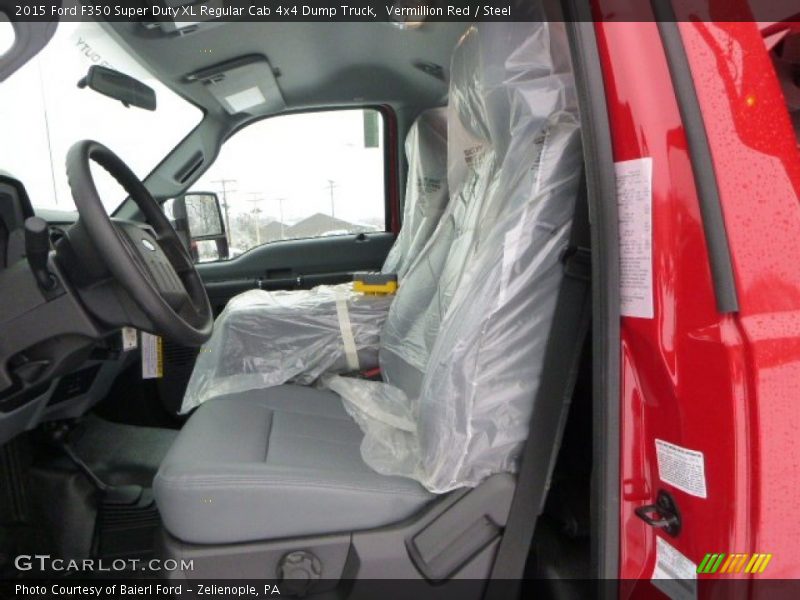 Vermillion Red / Steel 2015 Ford F350 Super Duty XL Regular Cab 4x4 Dump Truck