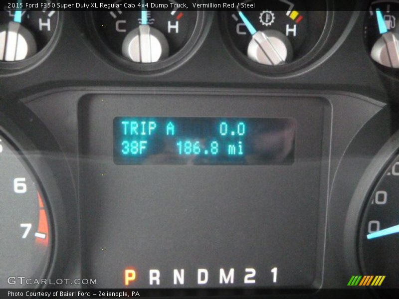 Vermillion Red / Steel 2015 Ford F350 Super Duty XL Regular Cab 4x4 Dump Truck