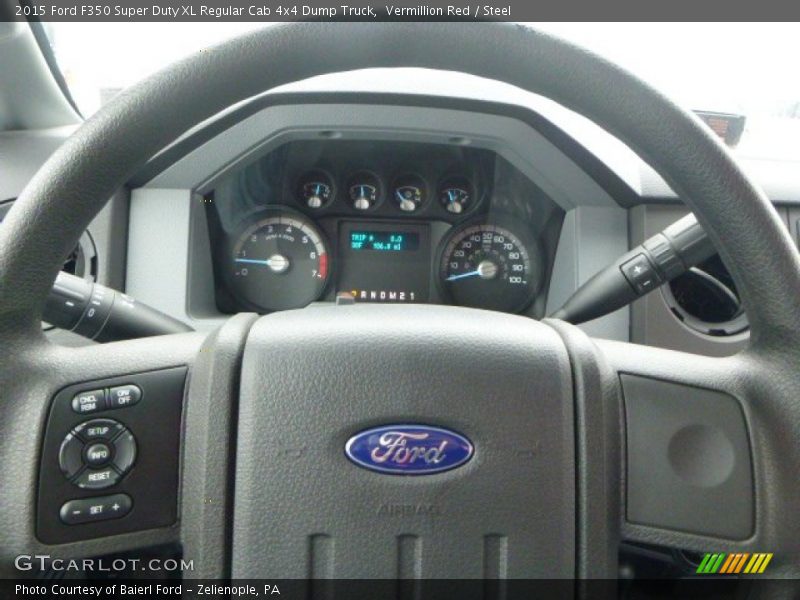 Vermillion Red / Steel 2015 Ford F350 Super Duty XL Regular Cab 4x4 Dump Truck