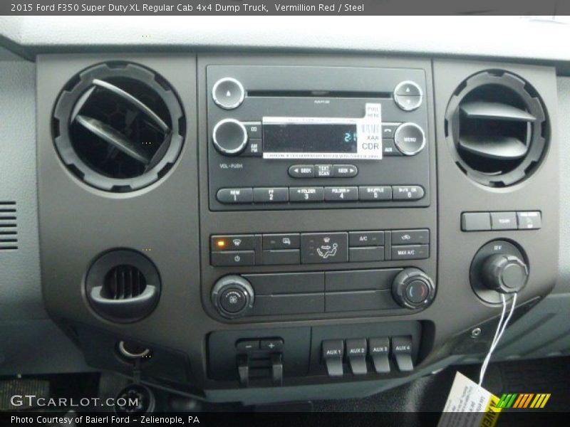 Controls of 2015 F350 Super Duty XL Regular Cab 4x4 Dump Truck