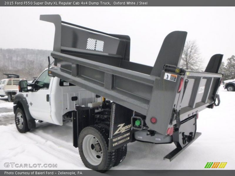 Oxford White / Steel 2015 Ford F550 Super Duty XL Regular Cab 4x4 Dump Truck