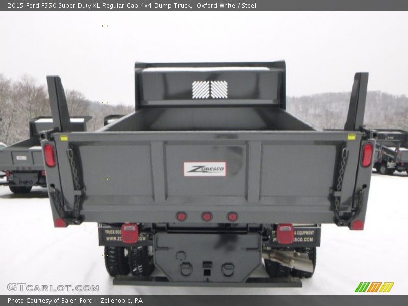 Oxford White / Steel 2015 Ford F550 Super Duty XL Regular Cab 4x4 Dump Truck