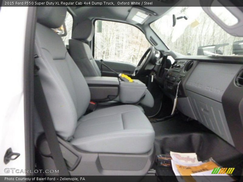 Front Seat of 2015 F550 Super Duty XL Regular Cab 4x4 Dump Truck