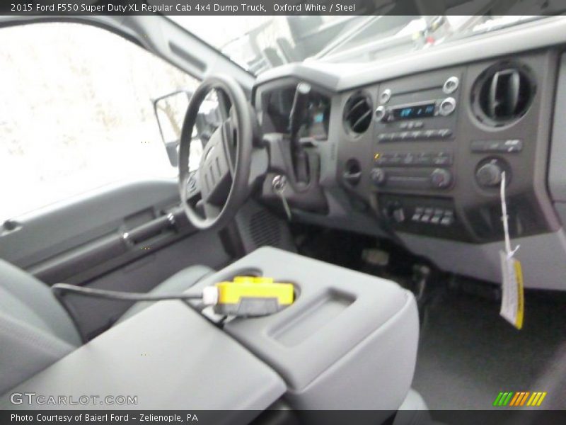 Oxford White / Steel 2015 Ford F550 Super Duty XL Regular Cab 4x4 Dump Truck
